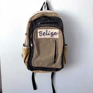 Belize backpack natural fibers neutral laptop